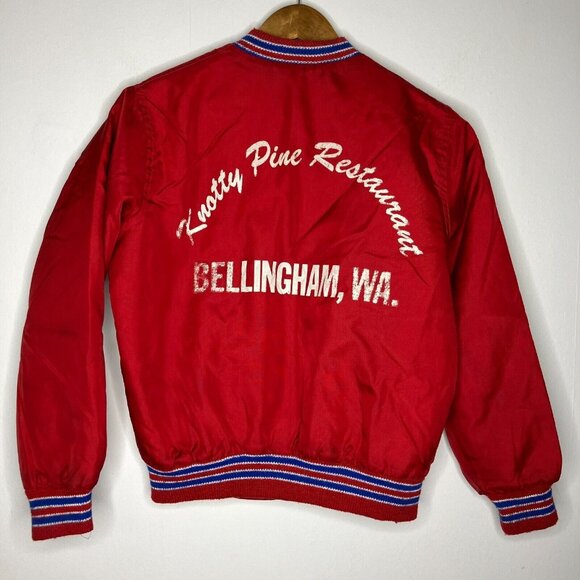 VTG Kids Trucker Jacket Youth Large Knotty Pine Restaurant Bellingham Washington